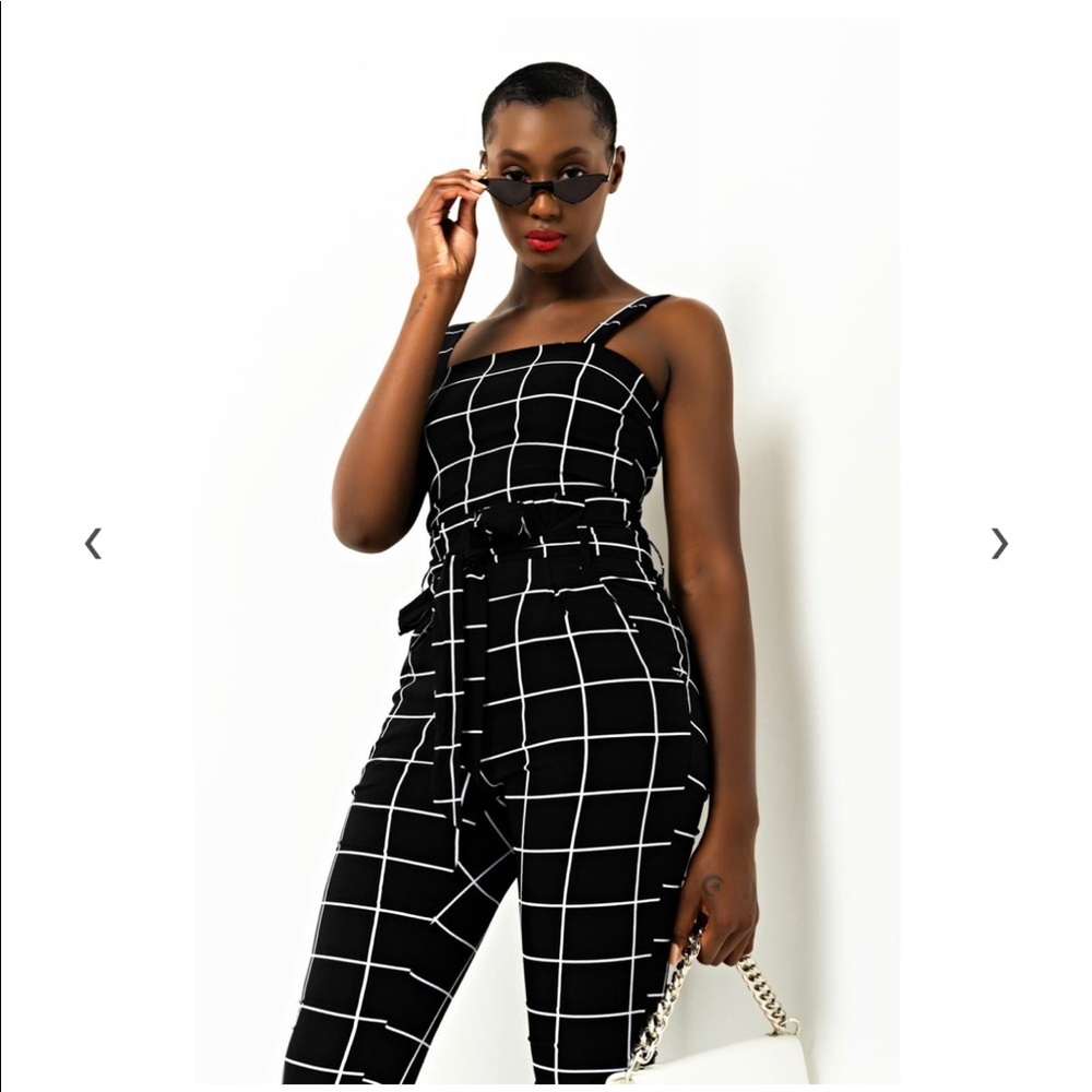 Grid Plaid Top